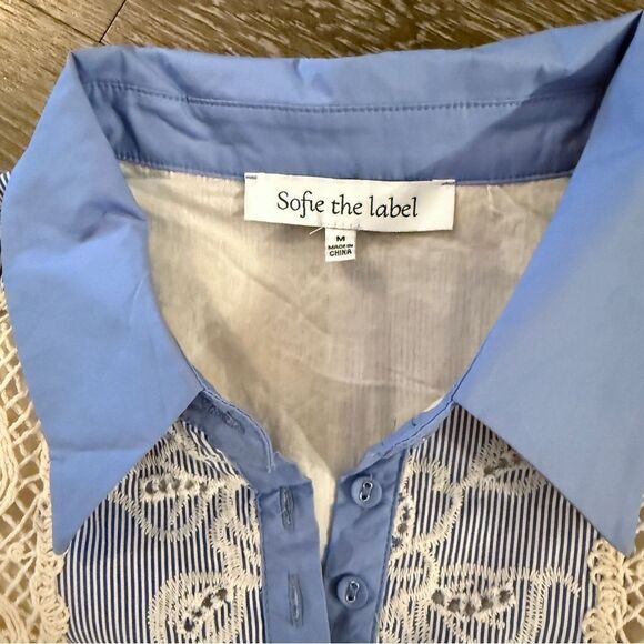 Sofie the Label Sydney Blue Knit Patchwork Mini Dress - Picture 4 of 8